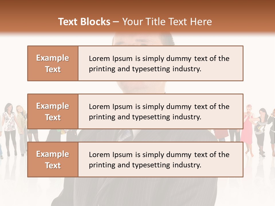Friends Suit Concept PowerPoint Template