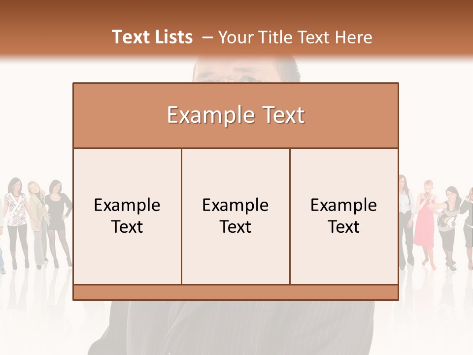 Friends Suit Concept PowerPoint Template