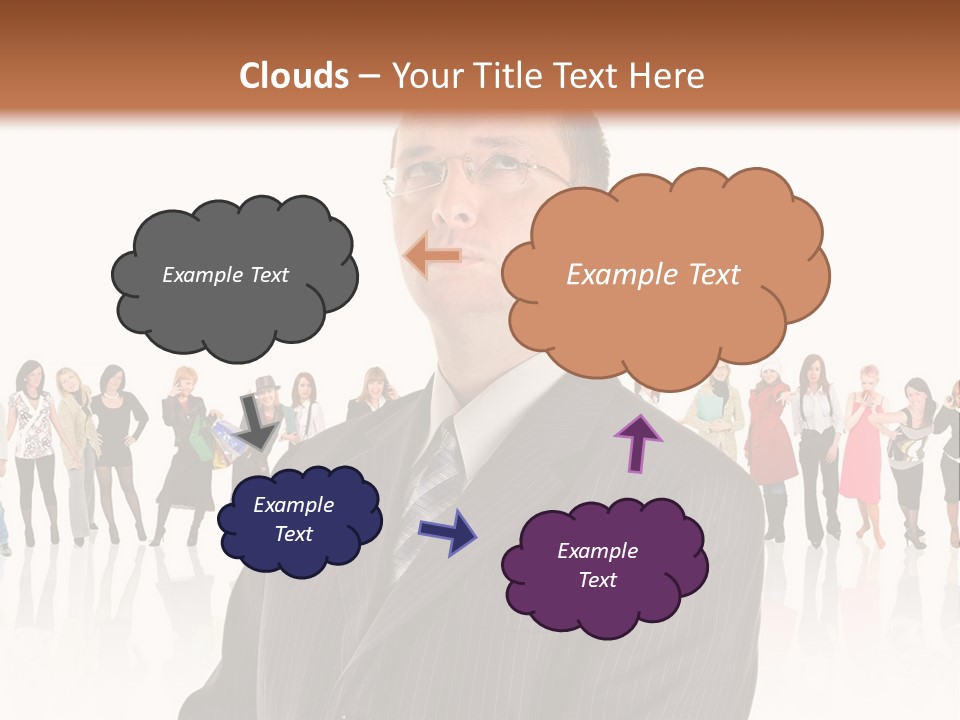 Friends Suit Concept PowerPoint Template