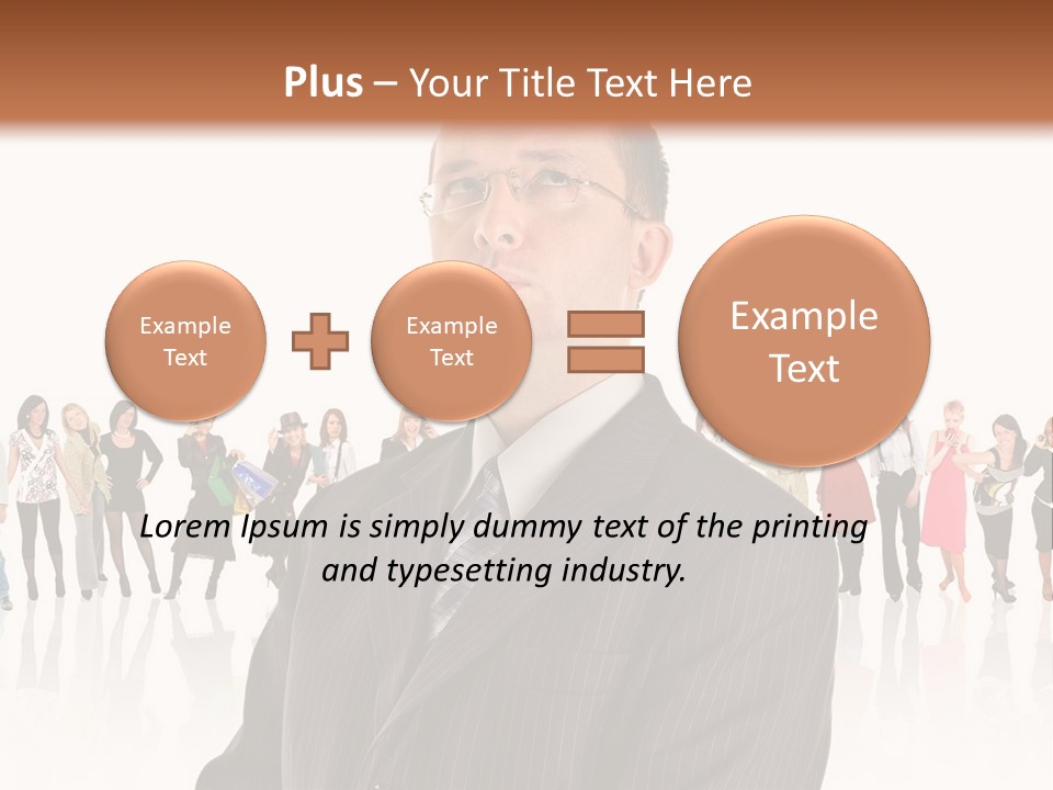 Friends Suit Concept PowerPoint Template