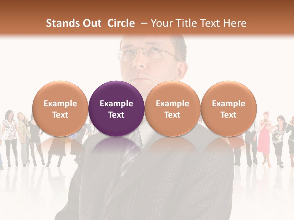 Friends Suit Concept PowerPoint Template