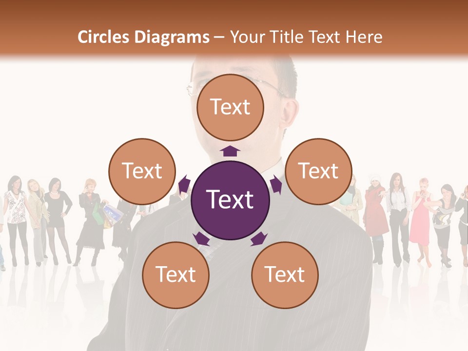 Friends Suit Concept PowerPoint Template