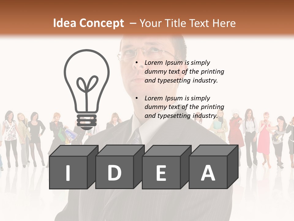 Friends Suit Concept PowerPoint Template