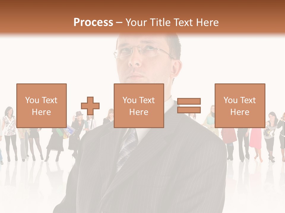 Friends Suit Concept PowerPoint Template