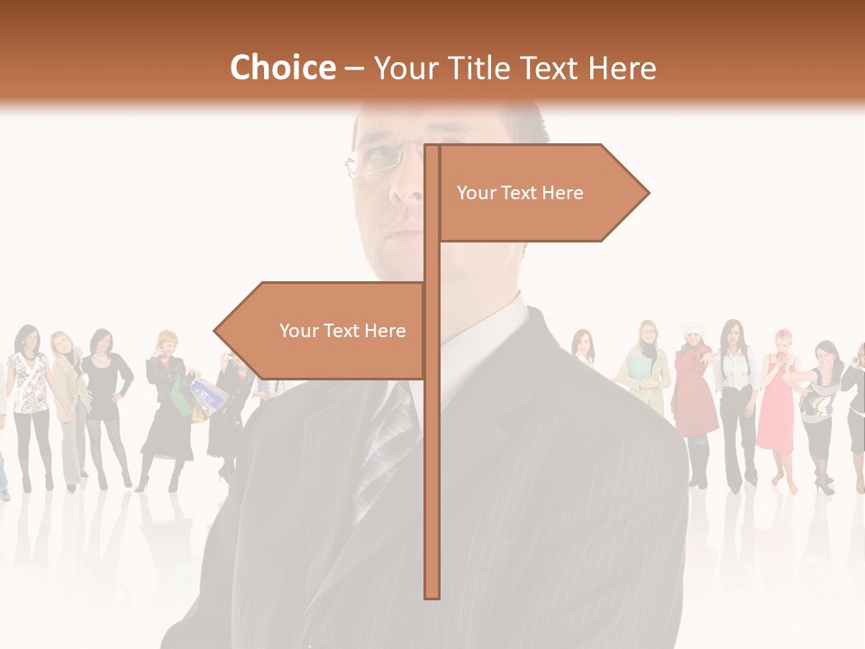 Friends Suit Concept PowerPoint Template