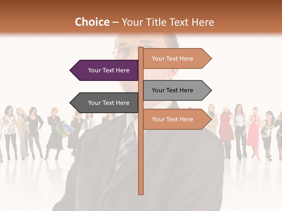 Friends Suit Concept PowerPoint Template