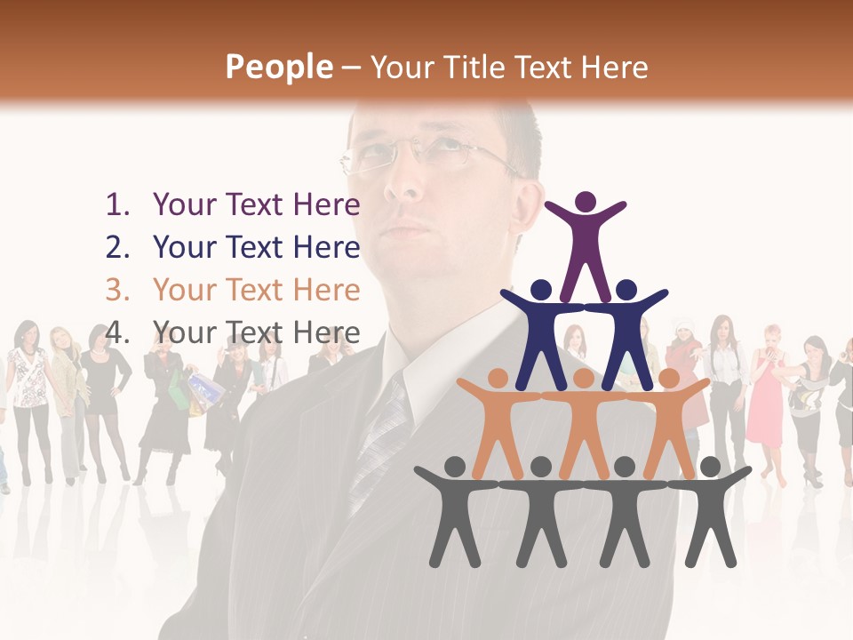 Friends Suit Concept PowerPoint Template