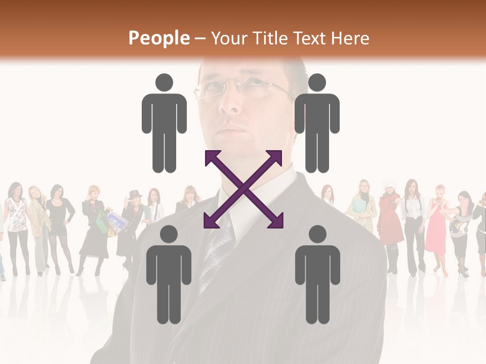 Friends Suit Concept PowerPoint Template