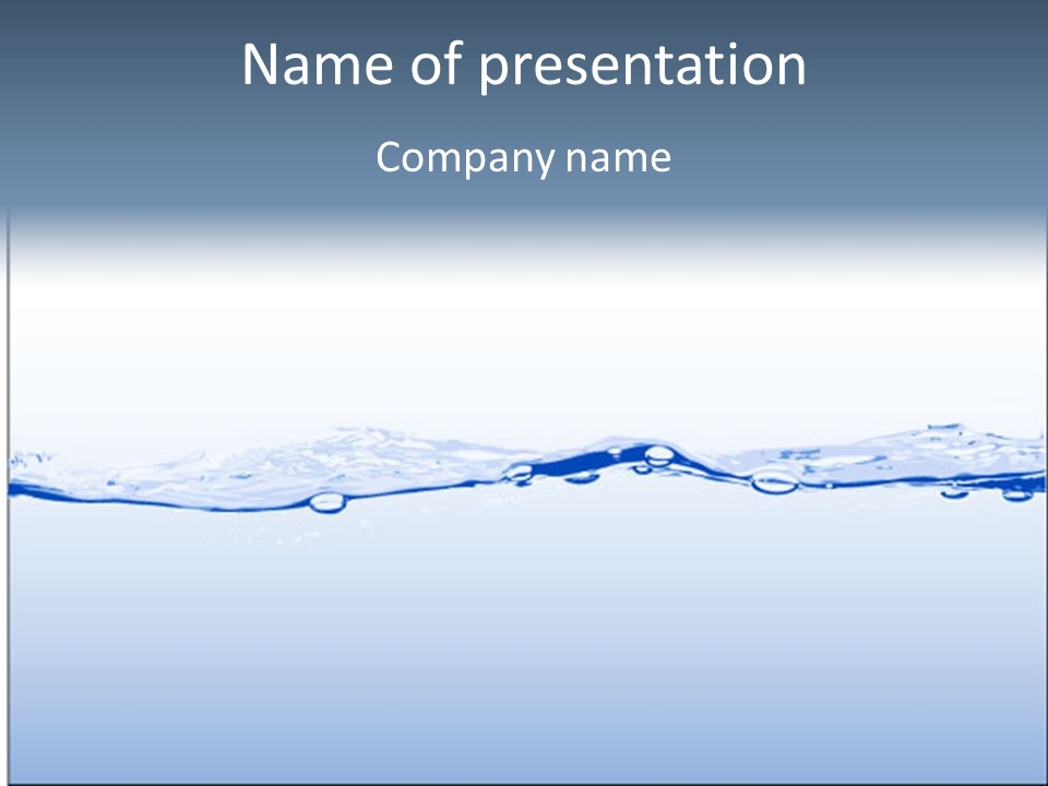 Cool Liquid Drink PowerPoint Template