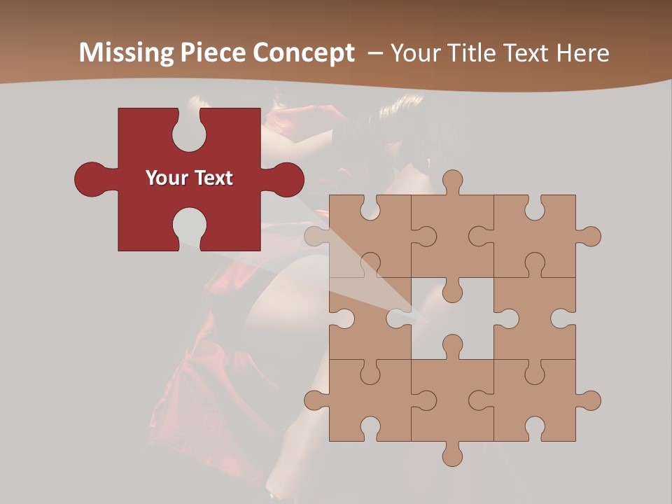 Sexy Posing Fashion PowerPoint Template