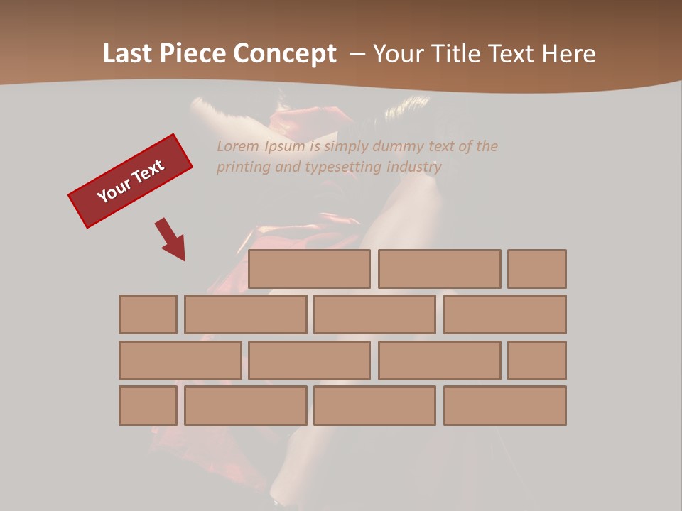 Sexy Posing Fashion PowerPoint Template