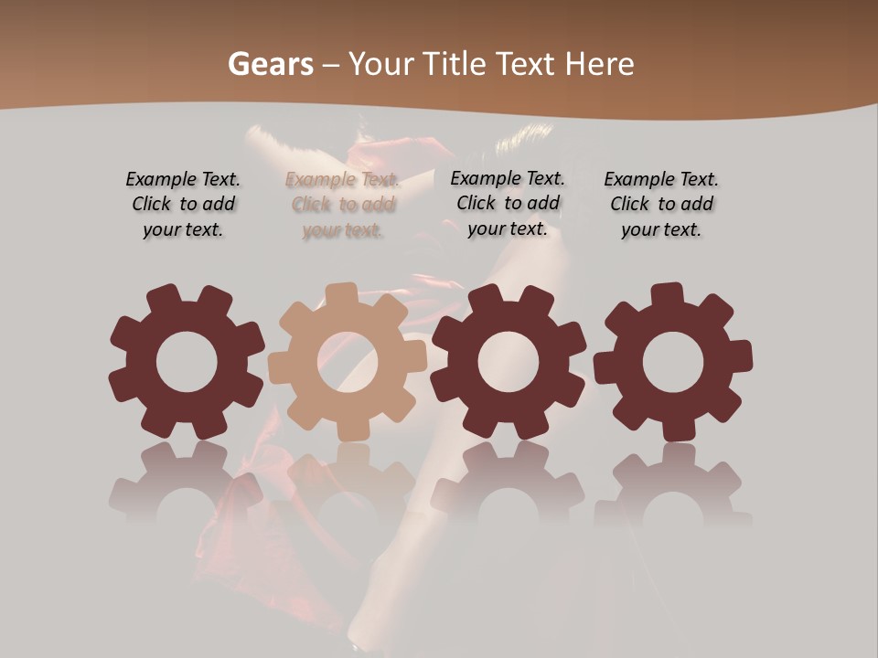 Sexy Posing Fashion PowerPoint Template