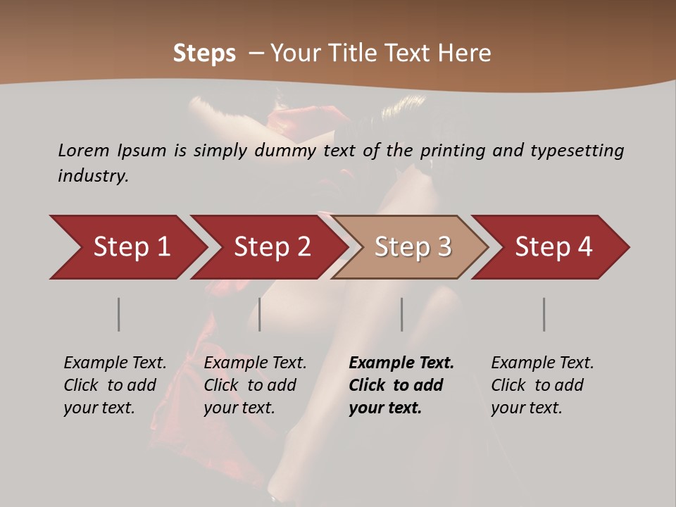 Sexy Posing Fashion PowerPoint Template