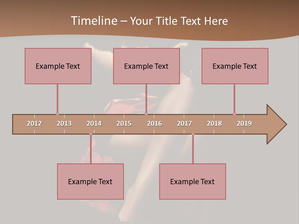 Sexy Posing Fashion PowerPoint Template