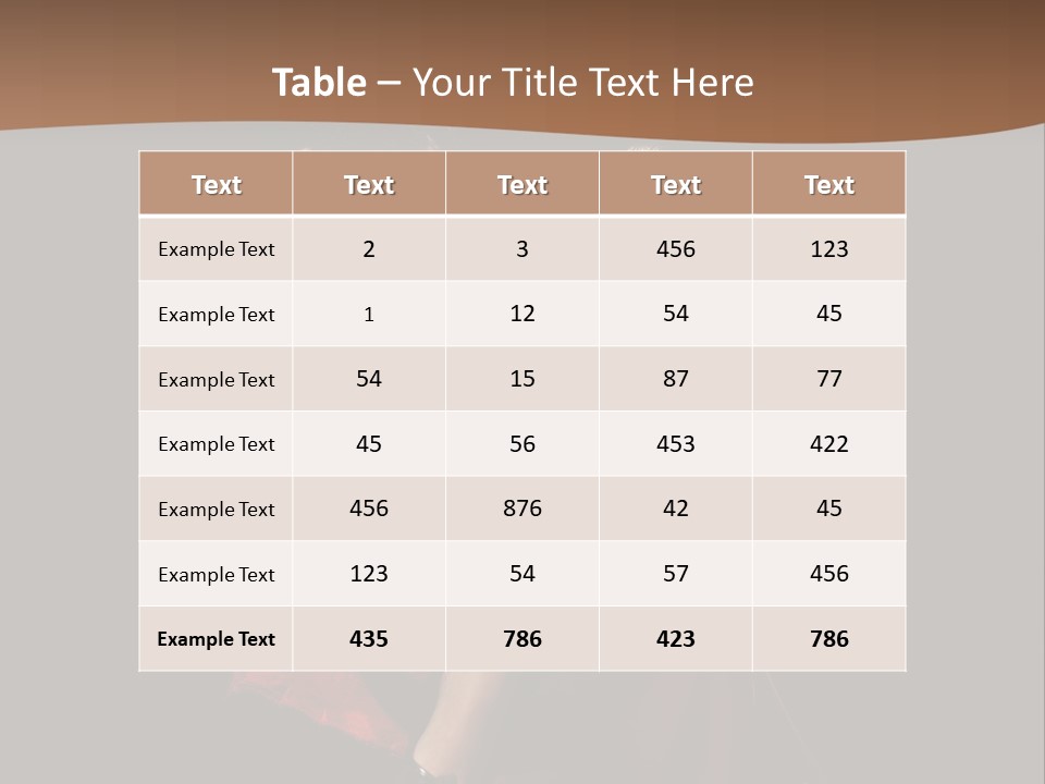 Sexy Posing Fashion PowerPoint Template
