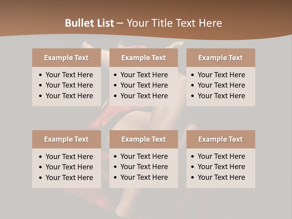 Sexy Posing Fashion PowerPoint Template