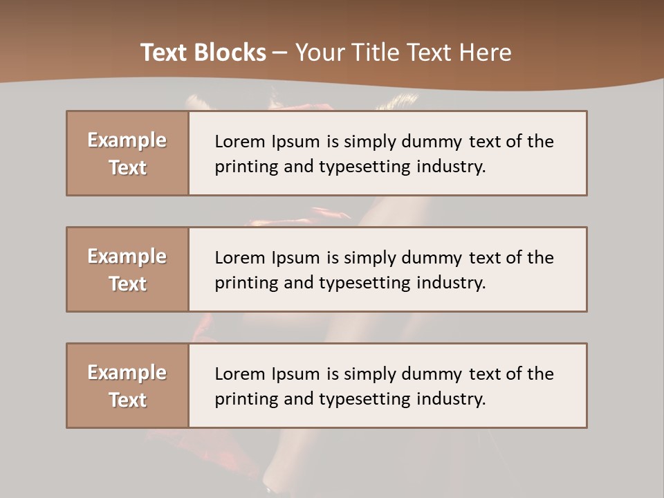 Sexy Posing Fashion PowerPoint Template