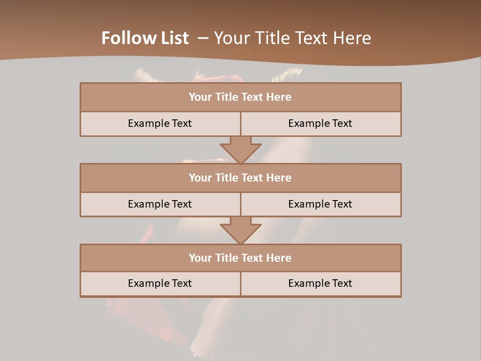 Sexy Posing Fashion PowerPoint Template