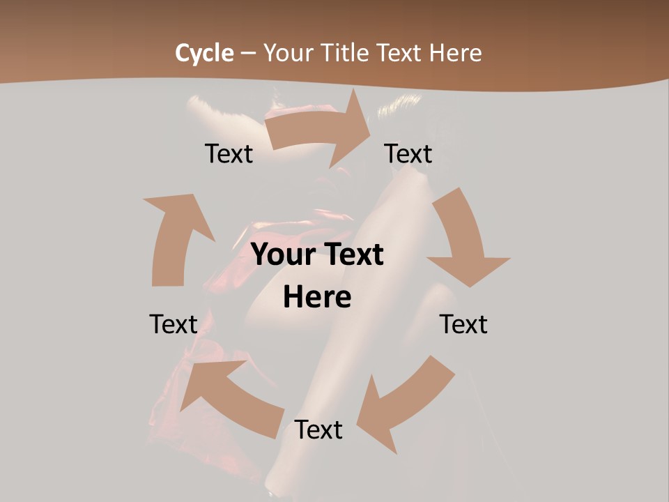 Sexy Posing Fashion PowerPoint Template