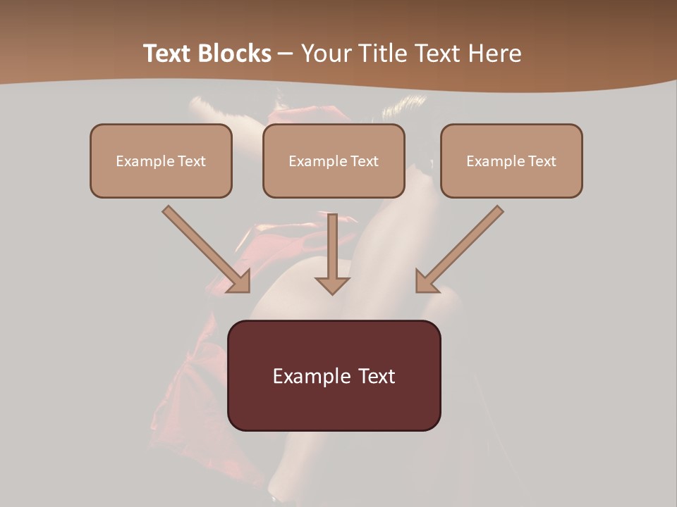 Sexy Posing Fashion PowerPoint Template