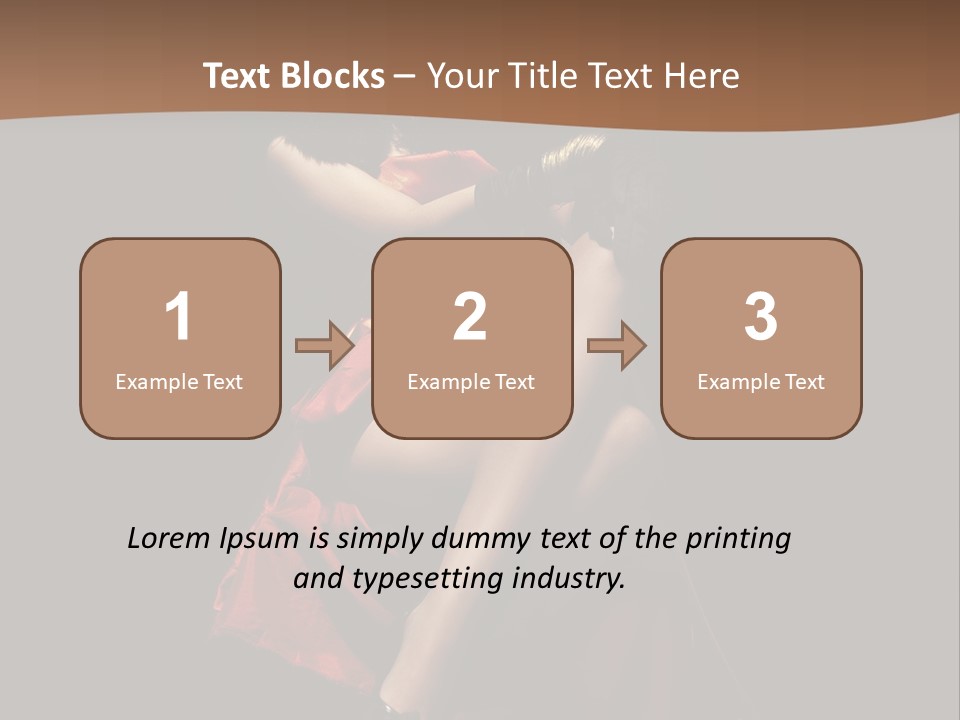 Sexy Posing Fashion PowerPoint Template