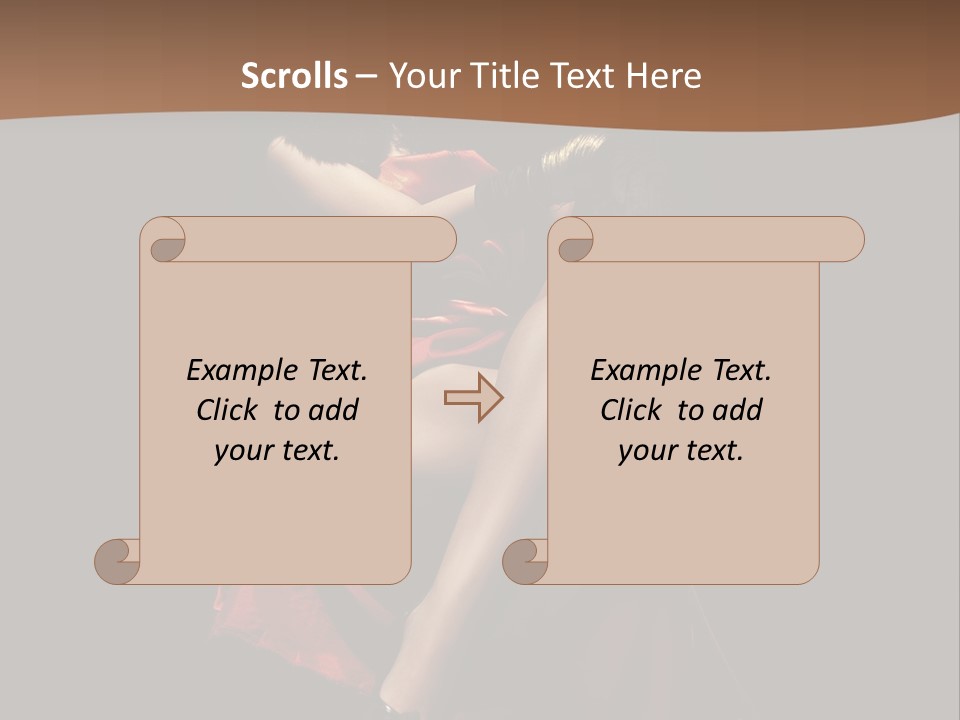 Sexy Posing Fashion PowerPoint Template
