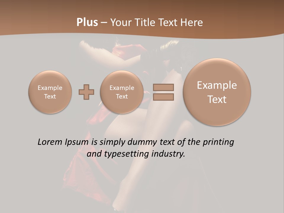 Sexy Posing Fashion PowerPoint Template