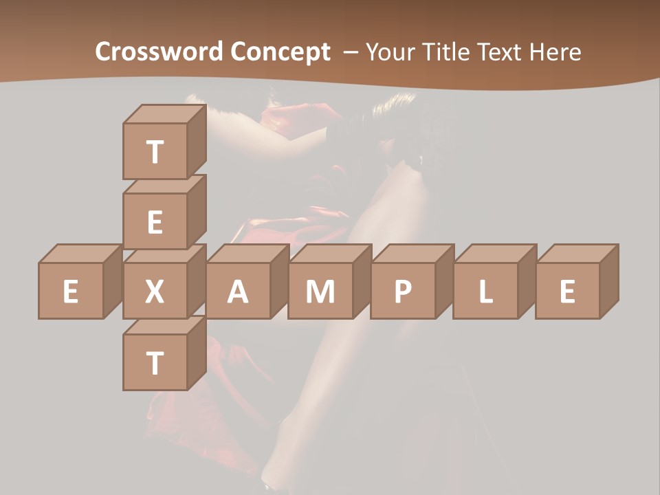 Sexy Posing Fashion PowerPoint Template