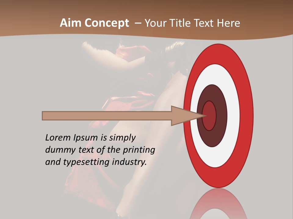 Sexy Posing Fashion PowerPoint Template