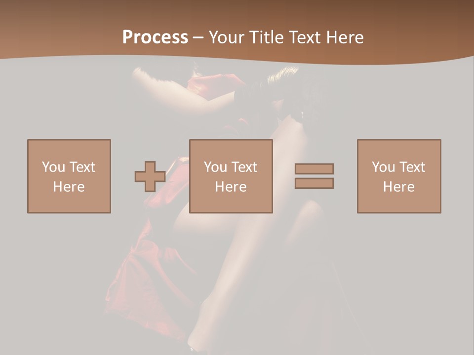 Sexy Posing Fashion PowerPoint Template