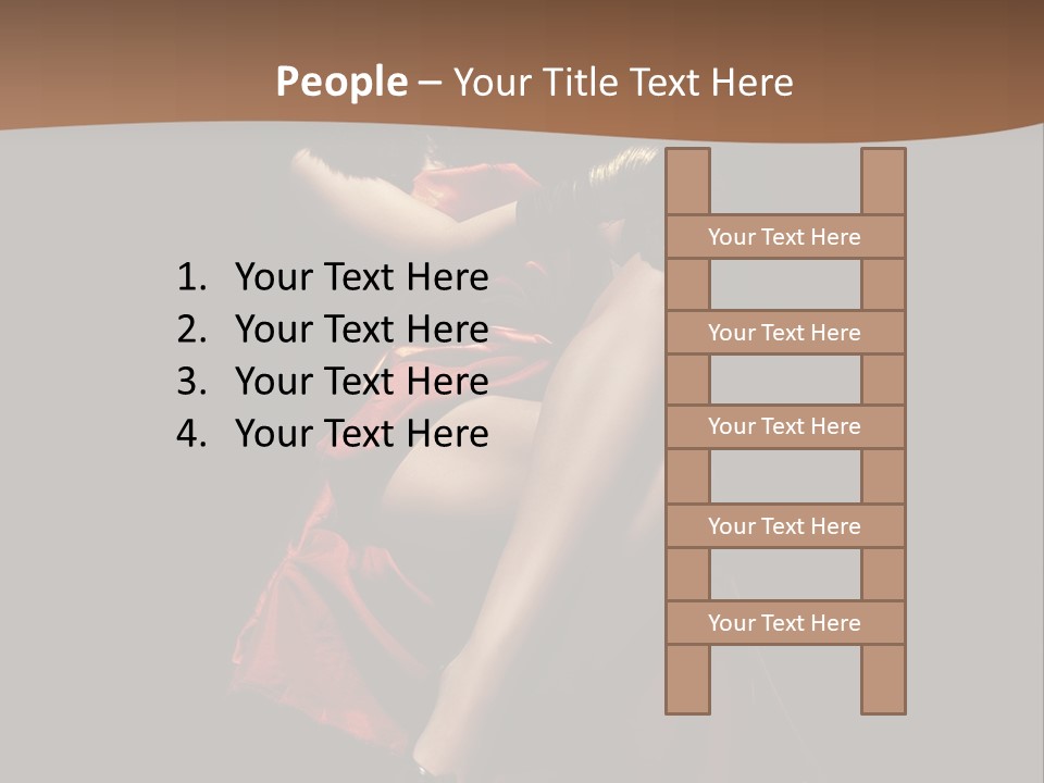 Sexy Posing Fashion PowerPoint Template