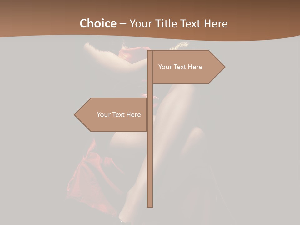 Sexy Posing Fashion PowerPoint Template
