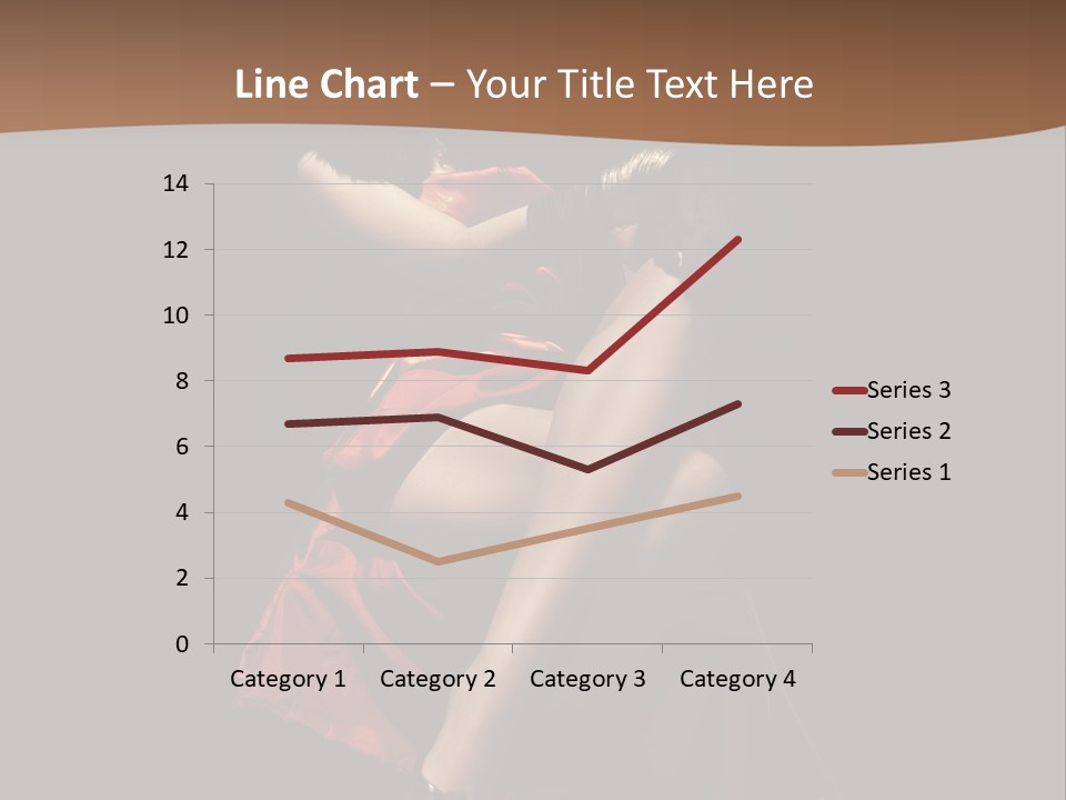 Sexy Posing Fashion PowerPoint Template