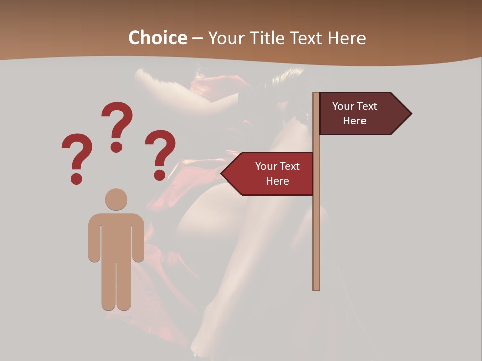 Sexy Posing Fashion PowerPoint Template