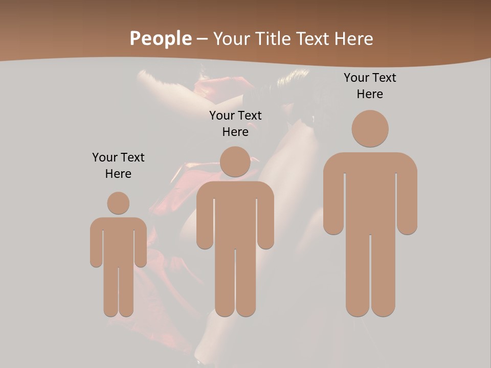 Sexy Posing Fashion PowerPoint Template