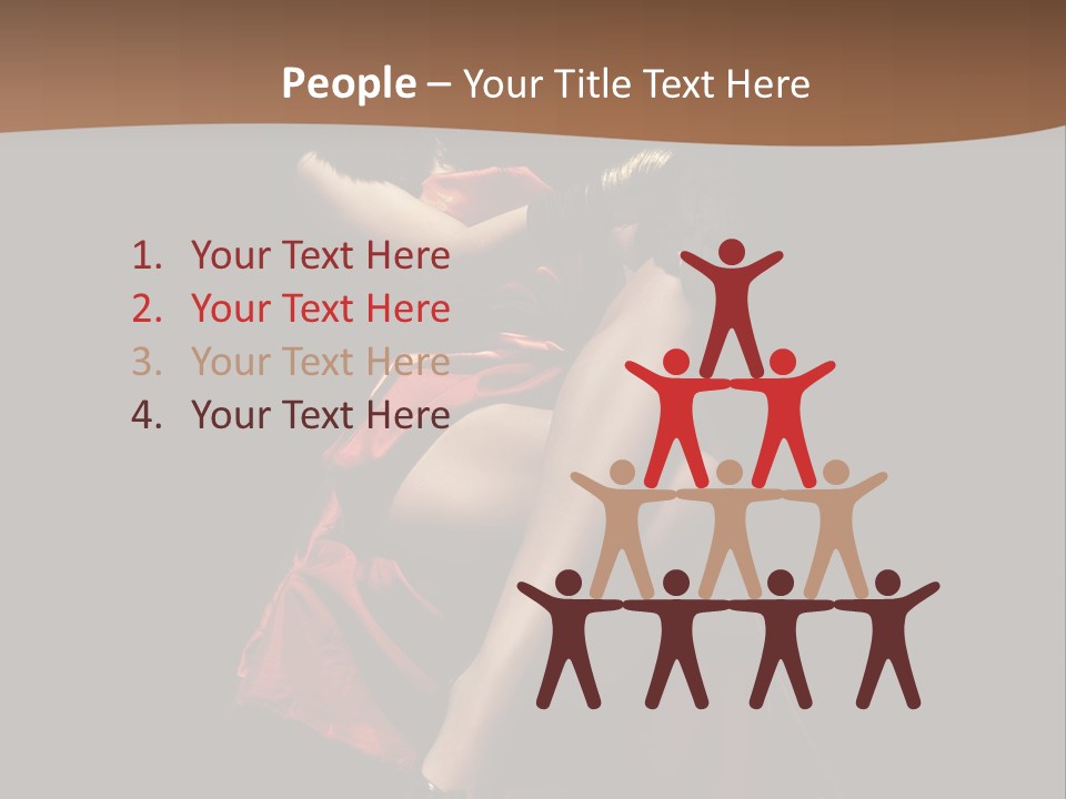 Sexy Posing Fashion PowerPoint Template