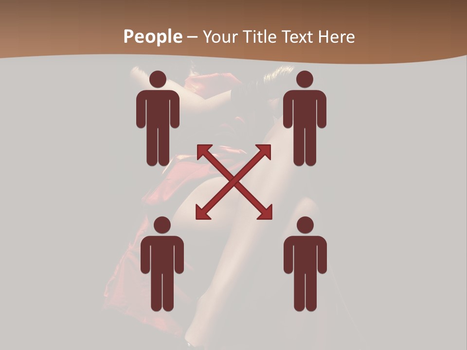 Sexy Posing Fashion PowerPoint Template