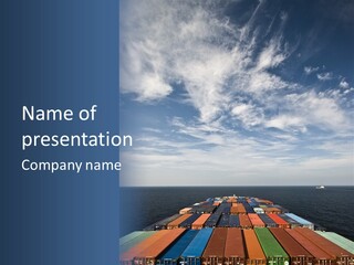 Trade Stack Freight PowerPoint Template