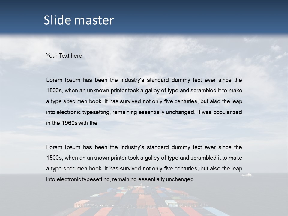 Trade Stack Freight PowerPoint Template