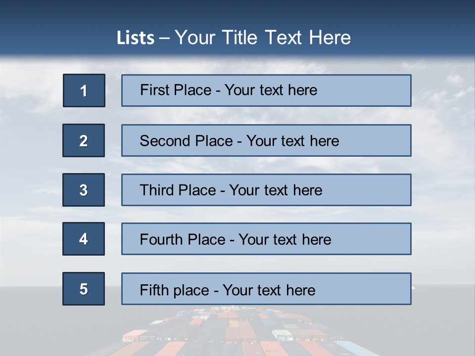 Trade Stack Freight PowerPoint Template