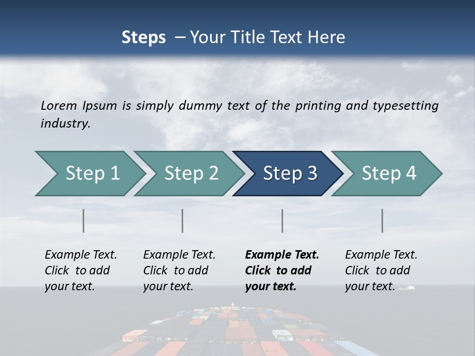 Trade Stack Freight PowerPoint Template