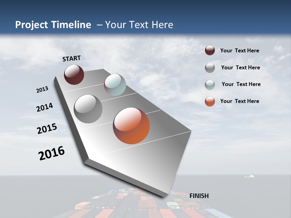 Trade Stack Freight PowerPoint Template