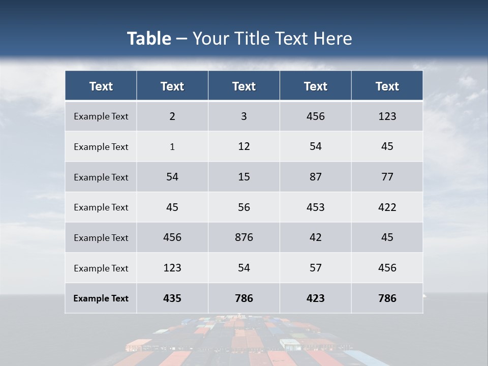 Trade Stack Freight PowerPoint Template