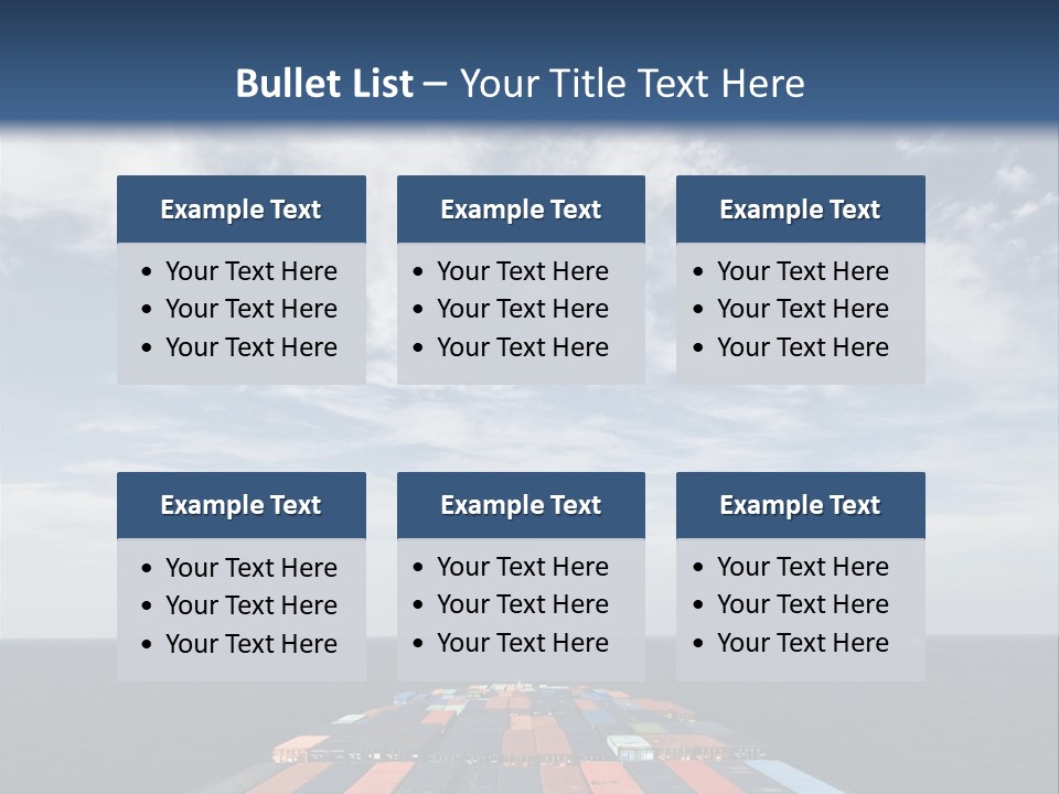 Trade Stack Freight PowerPoint Template