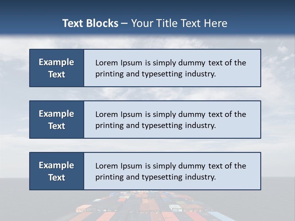 Trade Stack Freight PowerPoint Template