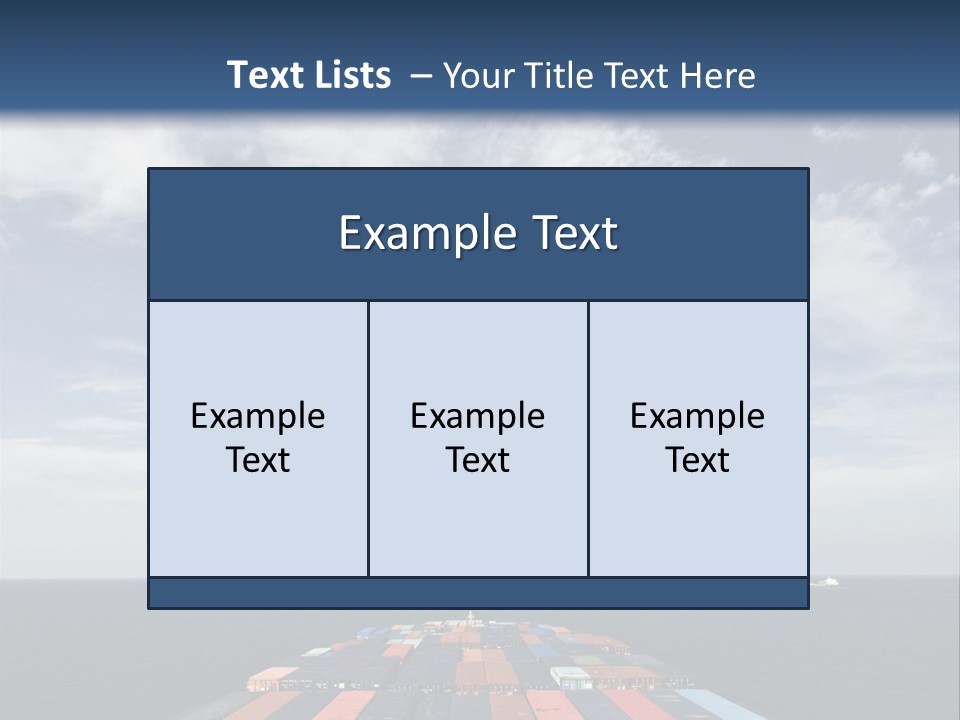 Trade Stack Freight PowerPoint Template