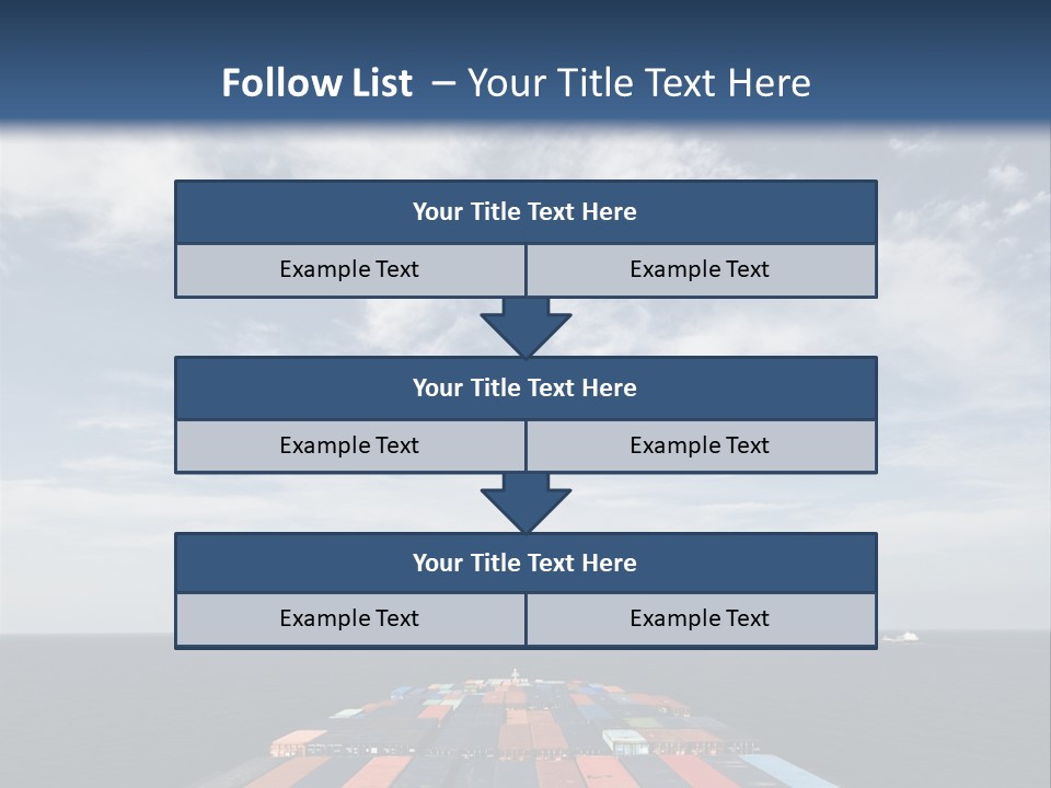 Trade Stack Freight PowerPoint Template