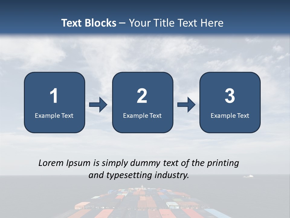 Trade Stack Freight PowerPoint Template
