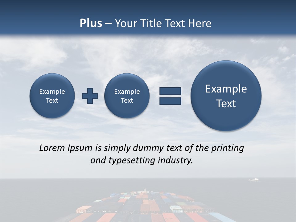 Trade Stack Freight PowerPoint Template