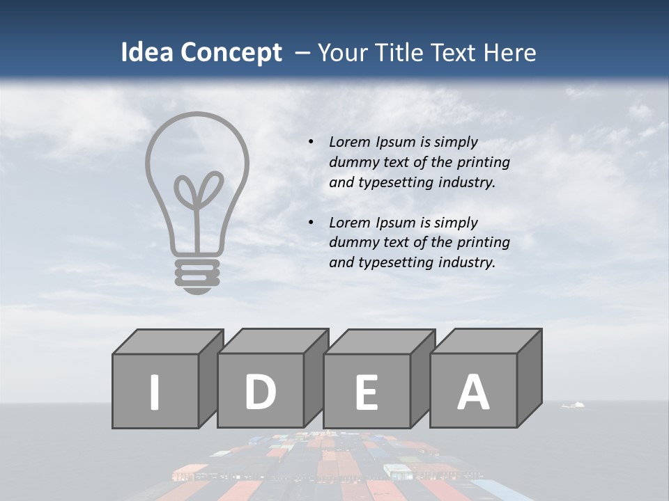 Trade Stack Freight PowerPoint Template